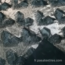 tissu à franges en mousseline à imprimé étoiles